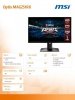 MSI Monitor 24.5 cali Optix MAG251RX FLAT^LED^FHD^NonTouch^czarny